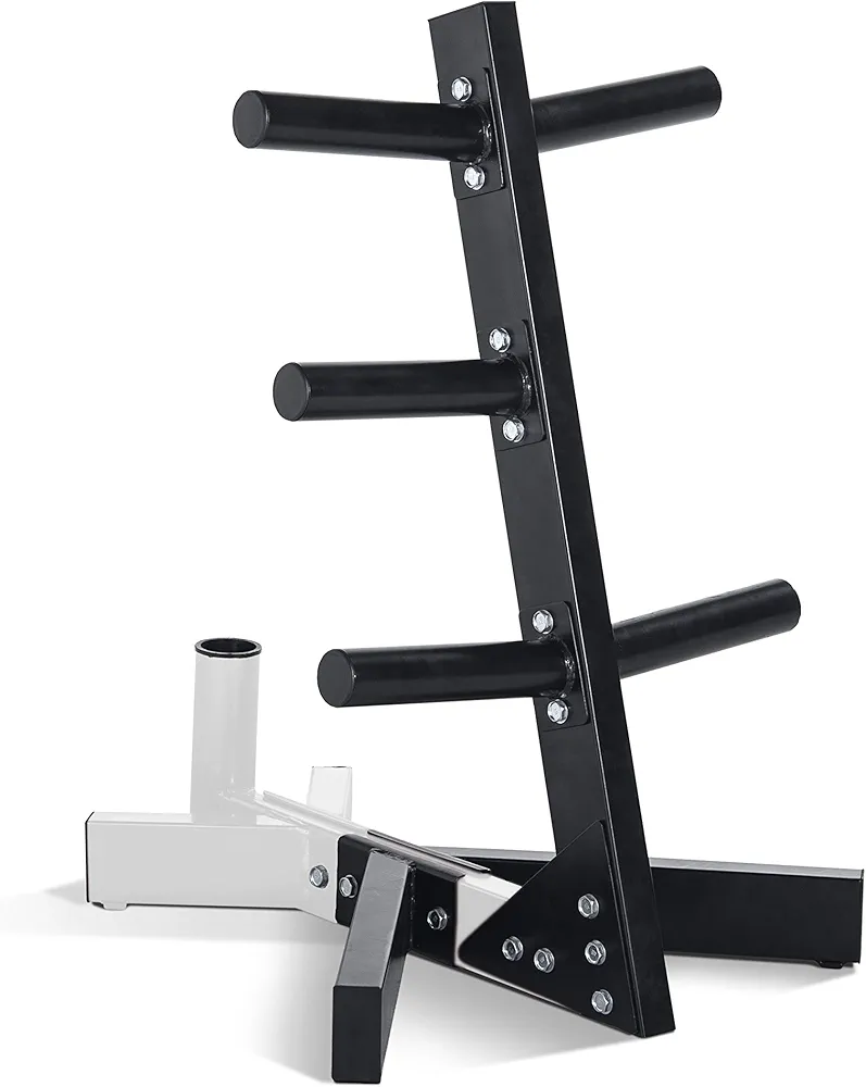 CAP Barbell Olympic Plate Tree Storage Rack, Multiple Colors