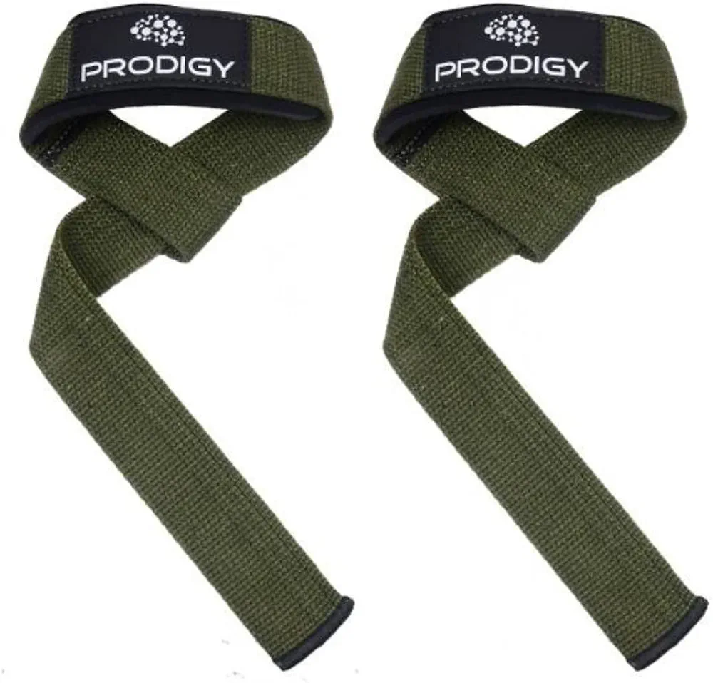 Premium Weightlifting Wrist Straps for Strength Training, Bodybuilding, Powerlifting, Crossfit, Shrugs, Barbell, Deadlifts, Pull Ups, Extra Gripping Support - Padded with 23 inch Cotton