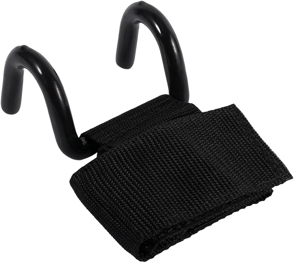 Black Weight Lifting Training Wrist, Weightlifting Bandage Wrist Support Bandage Strap Black Weight Lifting Training Weightlifting Strap Hook Gym Hook Grip