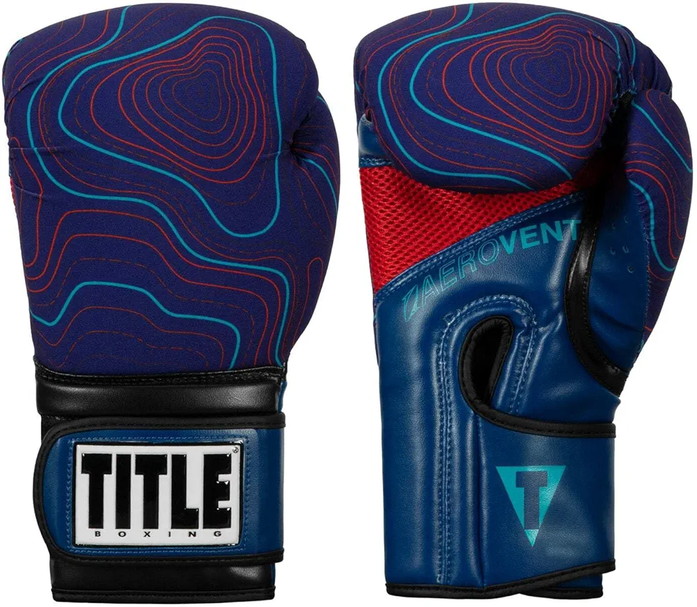 TITLE Boxing Infused Foam Orbit Bag Gloves Blue XL