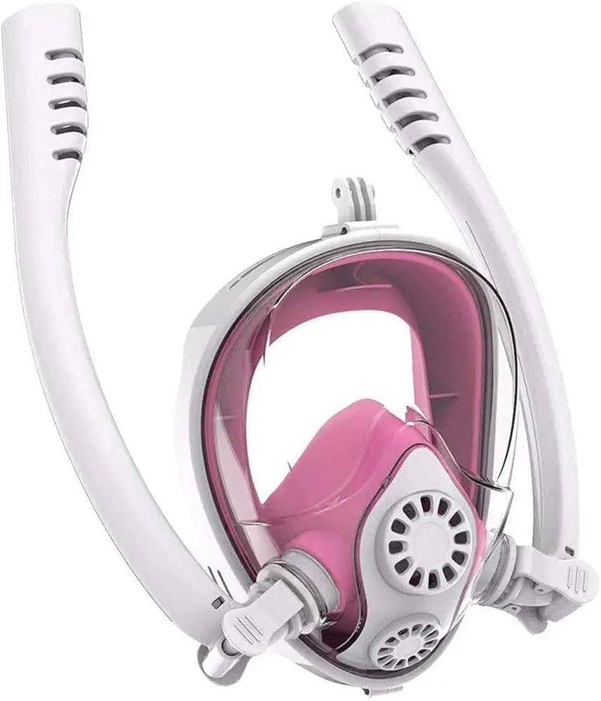 Full Face Snorkel Diving Masks Snorkelling Mask Full Face Swimming Mask Anti-Fog Anti-Leak Diving Equipment Professional Snorkelling Gear for Adults and Kids Masks