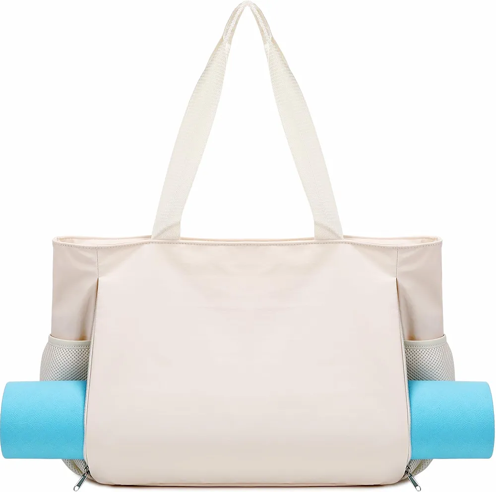 Jumpopack Yoga Mat Bag for Women Yoga Tote Bags Yoga Mat Carrier Pilates Yoga Gym Bag with Wet Pocket