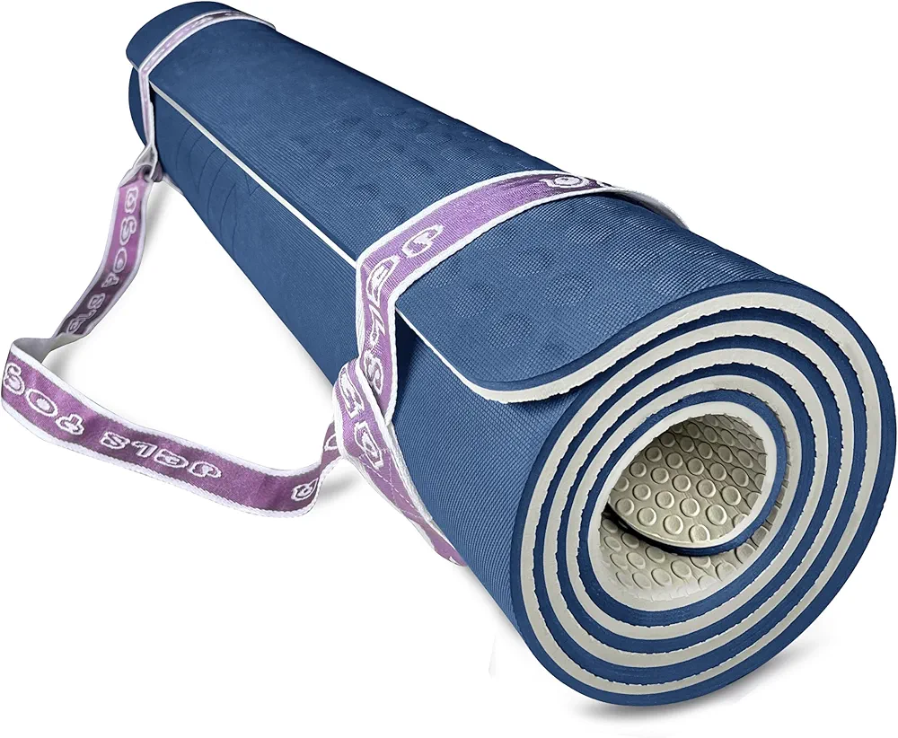 JELS Extra Wide Premium TPE 10MM PRO Yoga Mat - Comfortable & Thick Exercise Mat with Carry Strap, Ideal for Yoga, Pilates, Aerobics, and Live Streaming Workouts