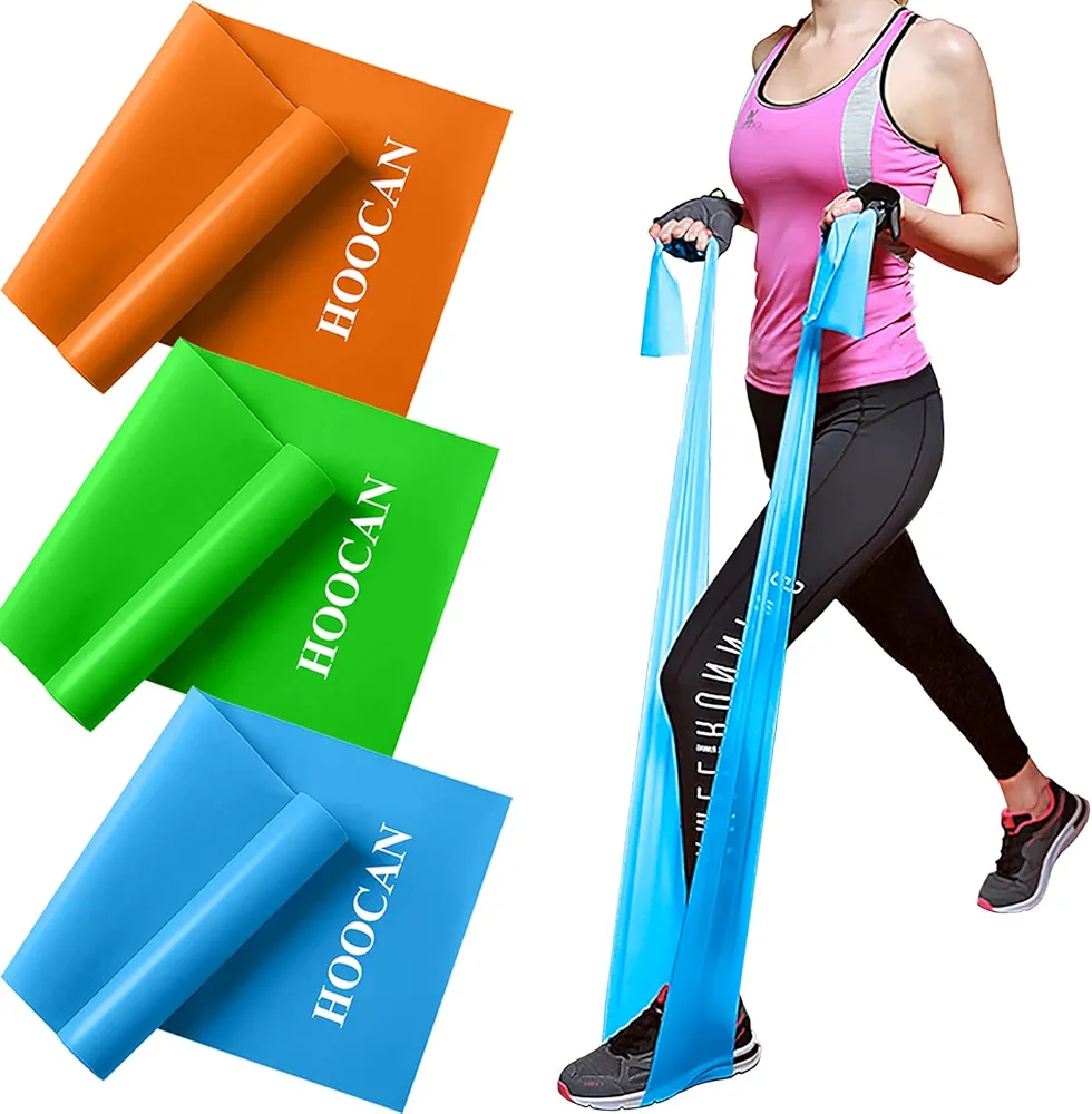 Resistance Bands Elastic Exercise Bands Set for Recovery, Physical Therapy, Yoga, Pilates, Rehab,Fitness,Strength Training