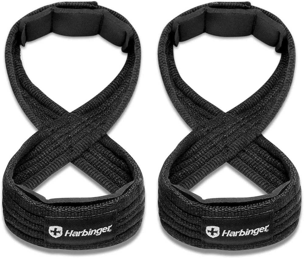 HarbingerHarbinger Figure 8 Padded Lifting Straps: Ultimate Grip Support for Heavyweight Lifter
