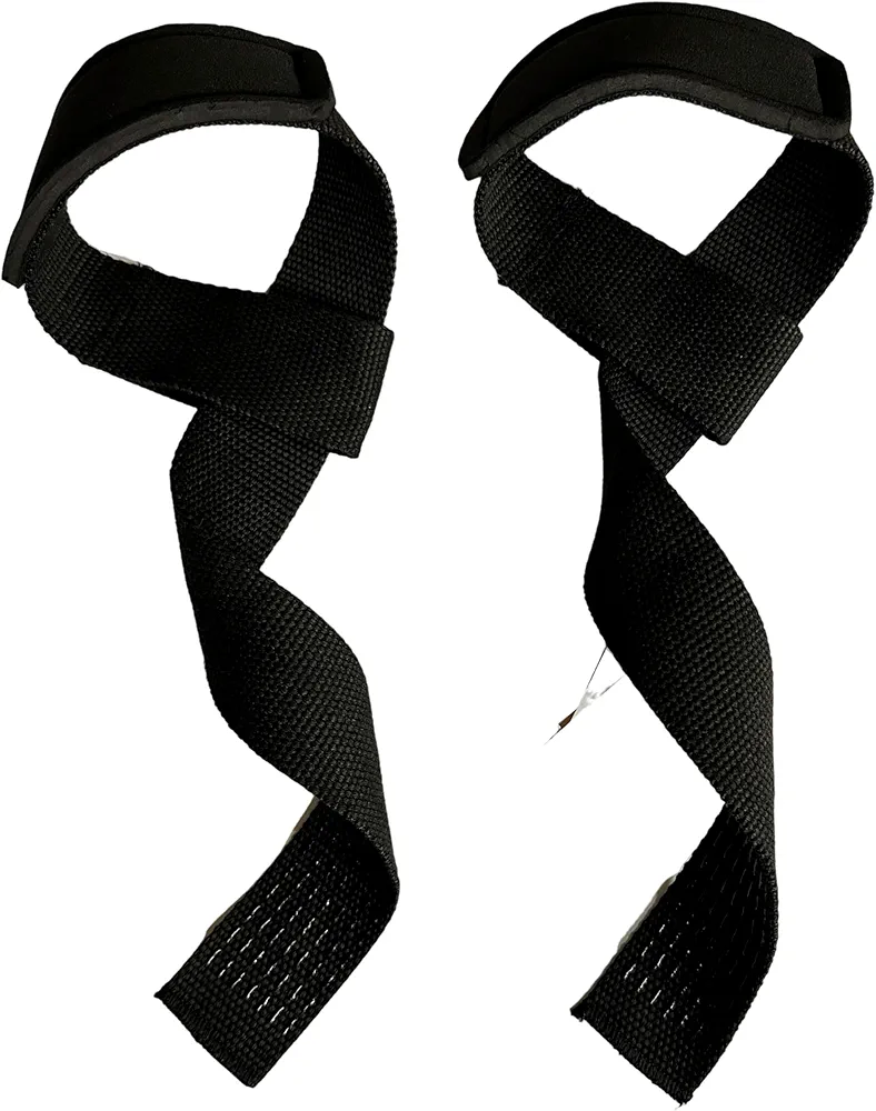 Wrist Straps for Weightlifting, Premium Padded Lifting Straps Gym, Perfect for Gym Workouts, Deadlifts Straps, and Powerlifting Non-Slip Grip(Black), Small